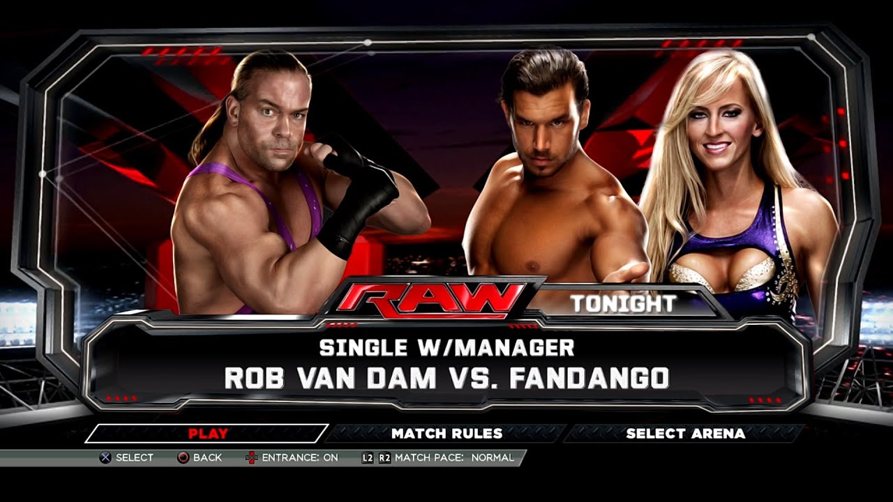 WWE 2K15 PS3 - Rob Van Dam VS Fandango - KO Match [2K][mClassic]