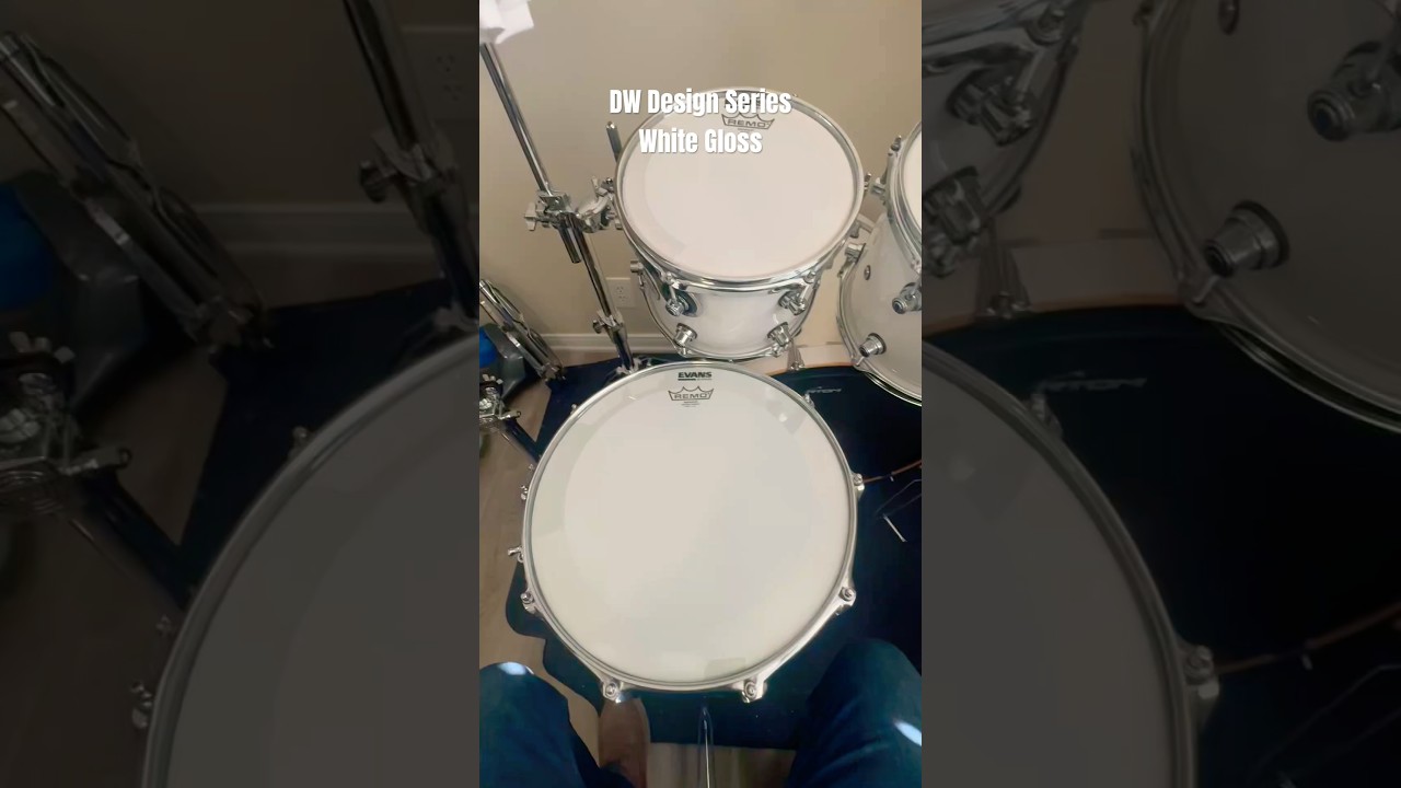 ⁠@dwdrums Tone Check. Design Series White Gloss #dwdrums #designseries #viralvideo