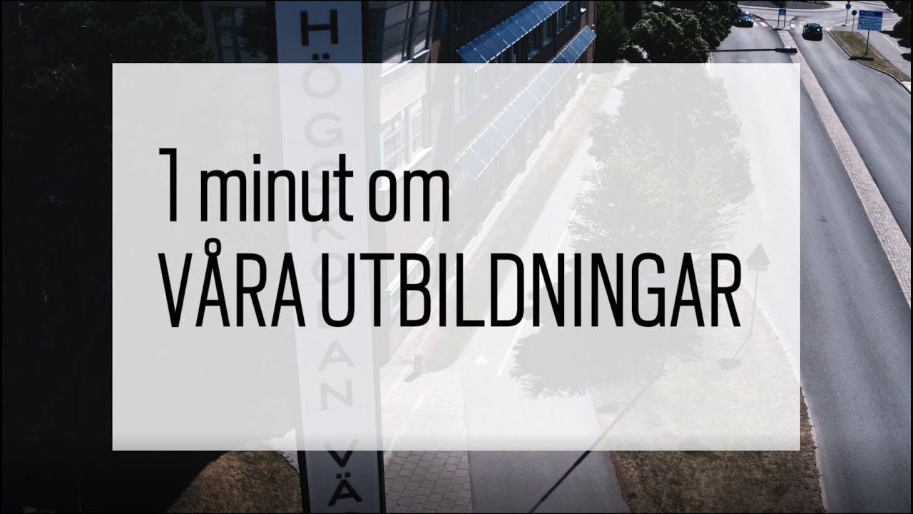 1 minut om v&aring;ra utbildningar #AILmakeit