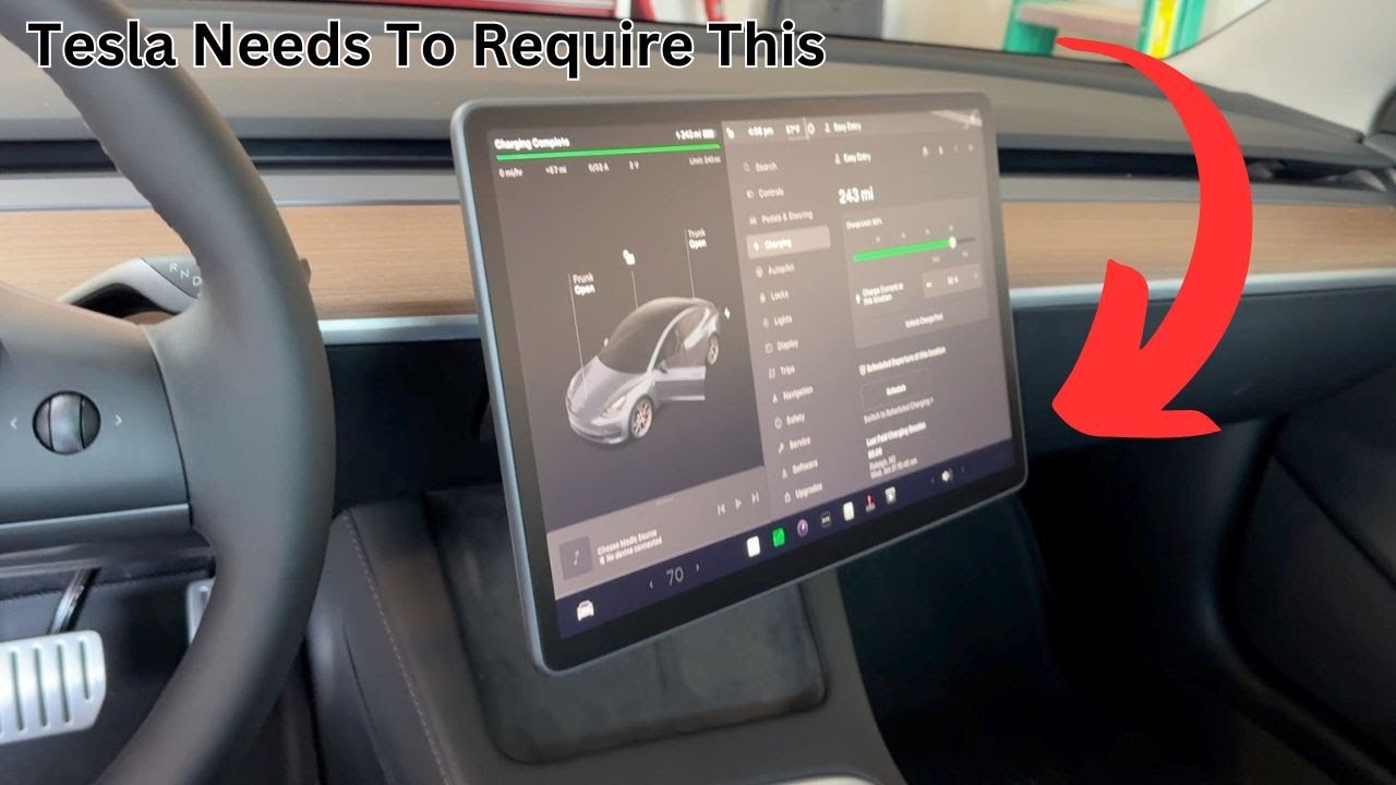 Установка поворотного крепления Tesla и ремонт дворников