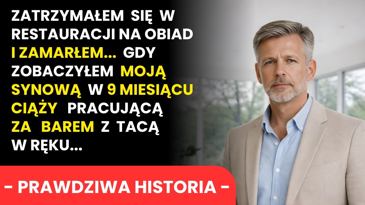 Gdy Zobaczyłem Moją 9-Miesięczną Ciężarną Synową Pracującą Jako Kelnerkę… Jej Słowa Mnie Zmroziły