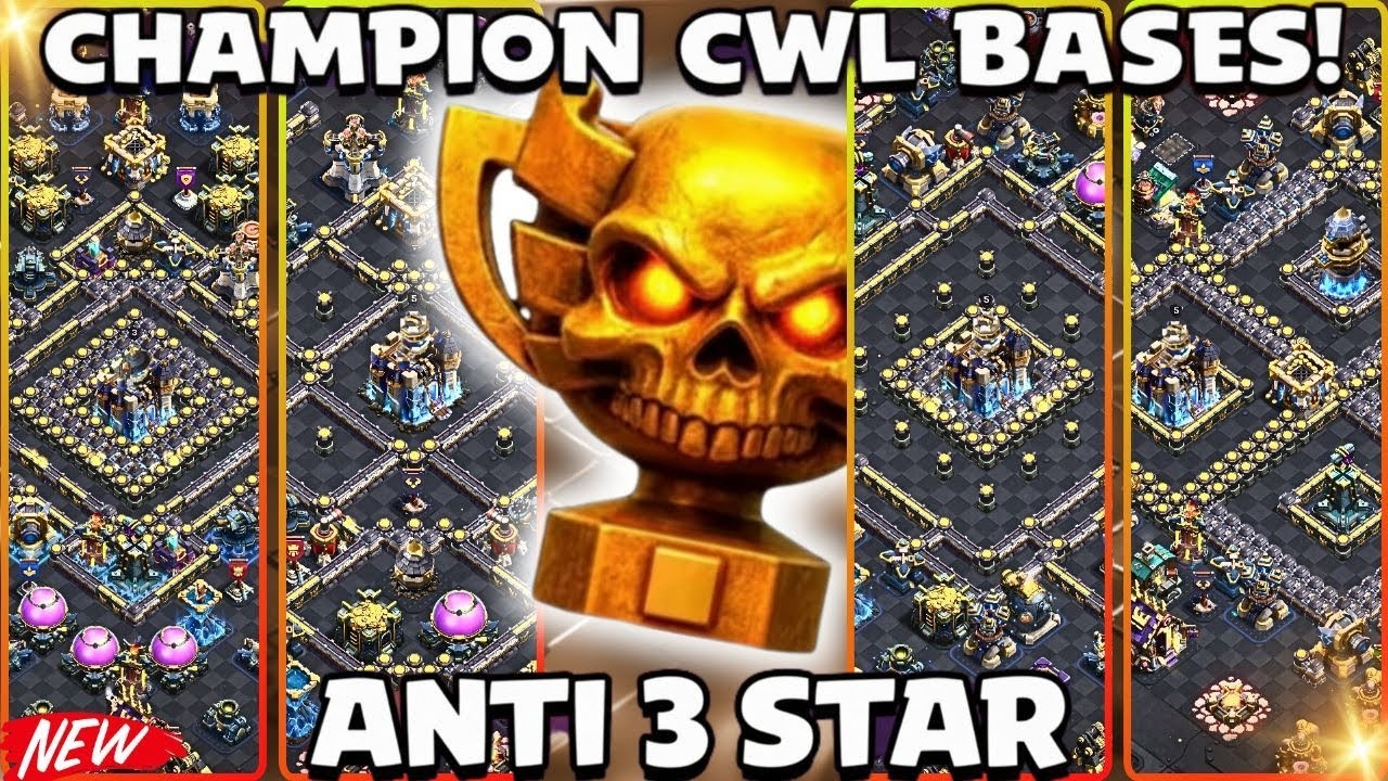 WORLD BEST CWL TH18 ANTI 3 STAR BASE | CWL + WAR BASE WITH COPY LINKS! TH18 RANK BATTLE BASE!