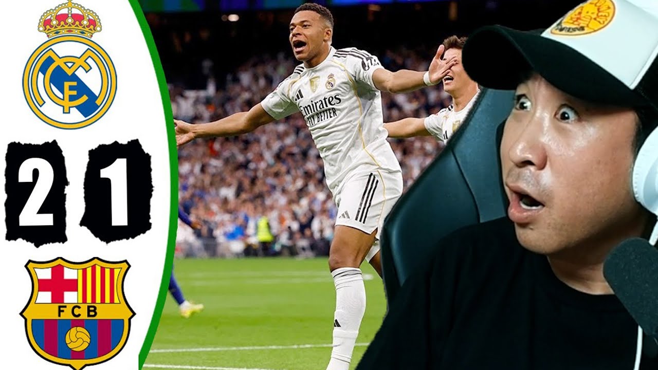 Coreano Loco reacciona al Real Madrid 2 - 1 FC Barcelona 😂