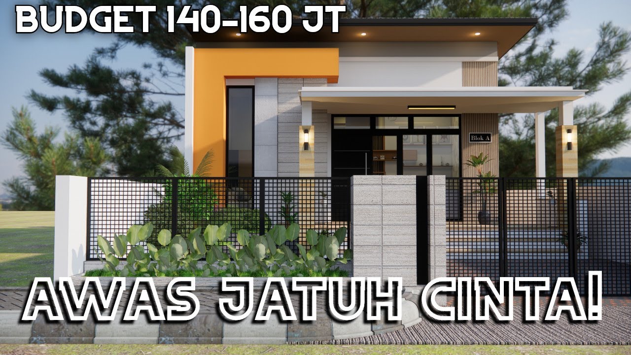 Heran! Rumahnya Simple Namun Sangat Berkelas! Desain Rumah Hemat Ukuran 6x8 m | Desain Rumah Modern