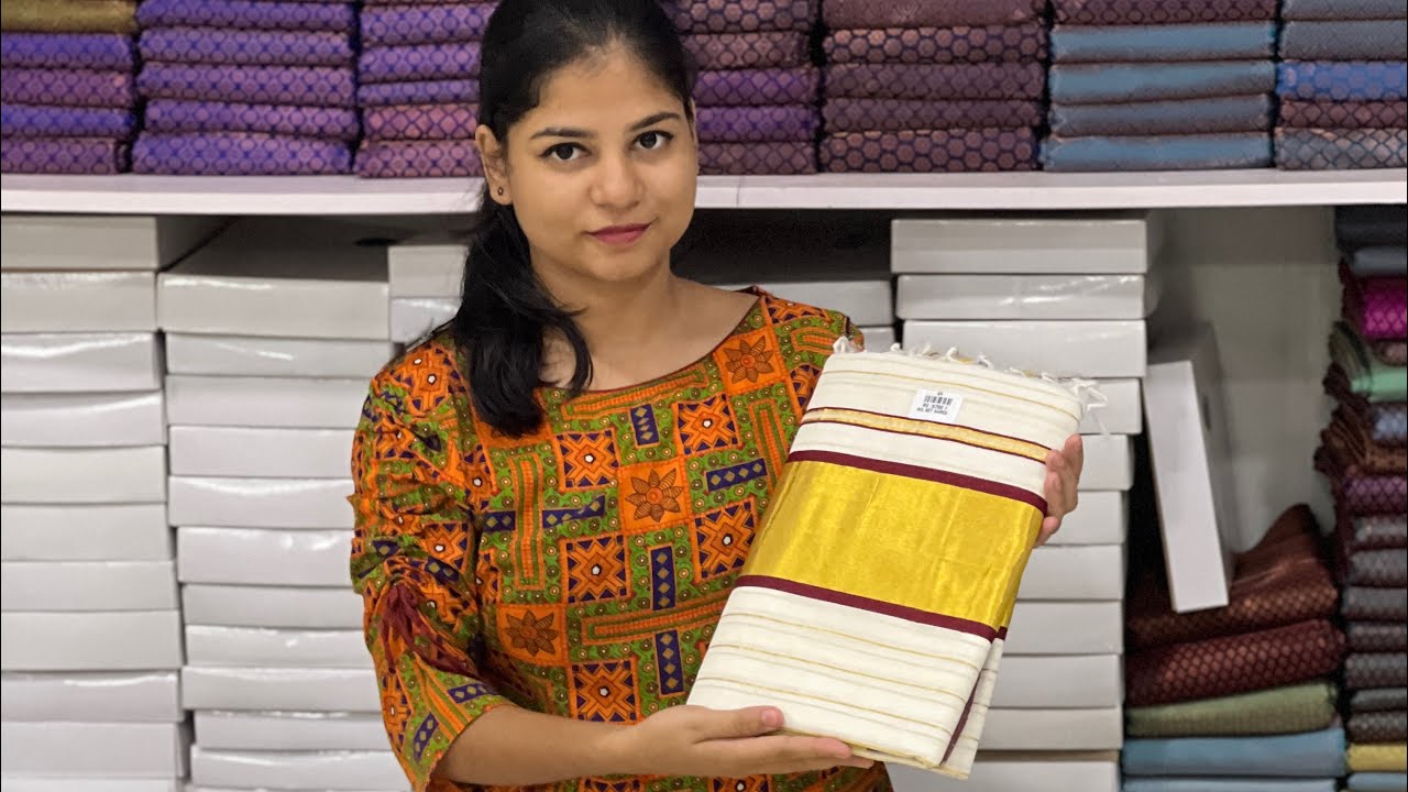 Pure handloom saree |kuthampully handloom village 