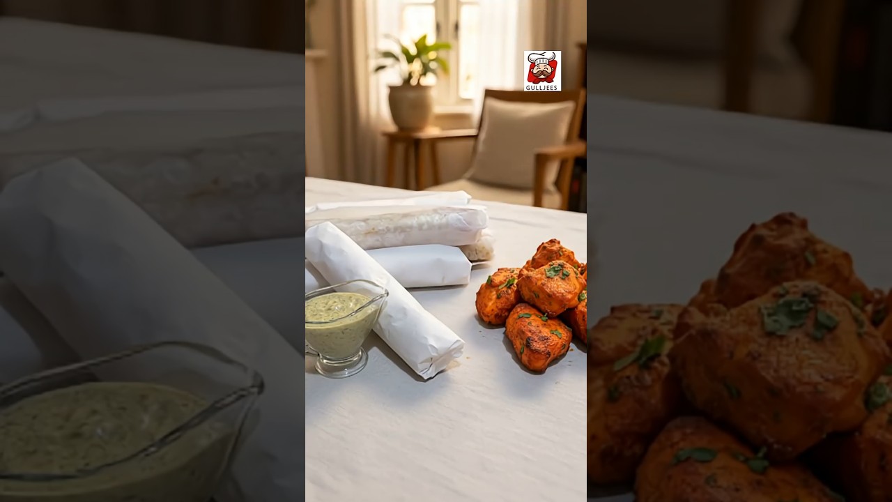 Tandoori Chicken Boti Rolls Recipe by Gulljees 