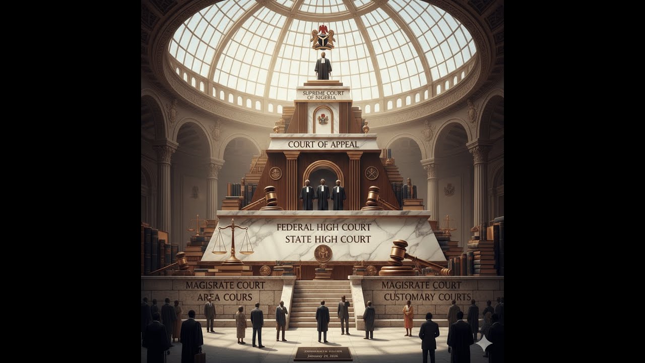 Hierarchy of courts (the “ladder of justice”)