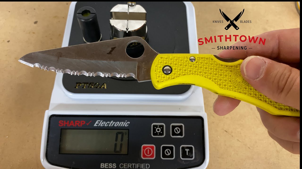 Sharpening a Serrated Spyderco knife