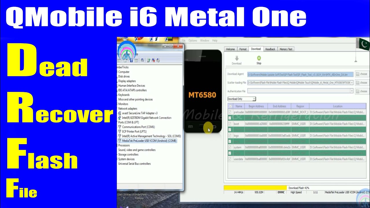 QMobile i6 Metal ONE MTK6580 Dead After Flash Fix with SP Flah Tool