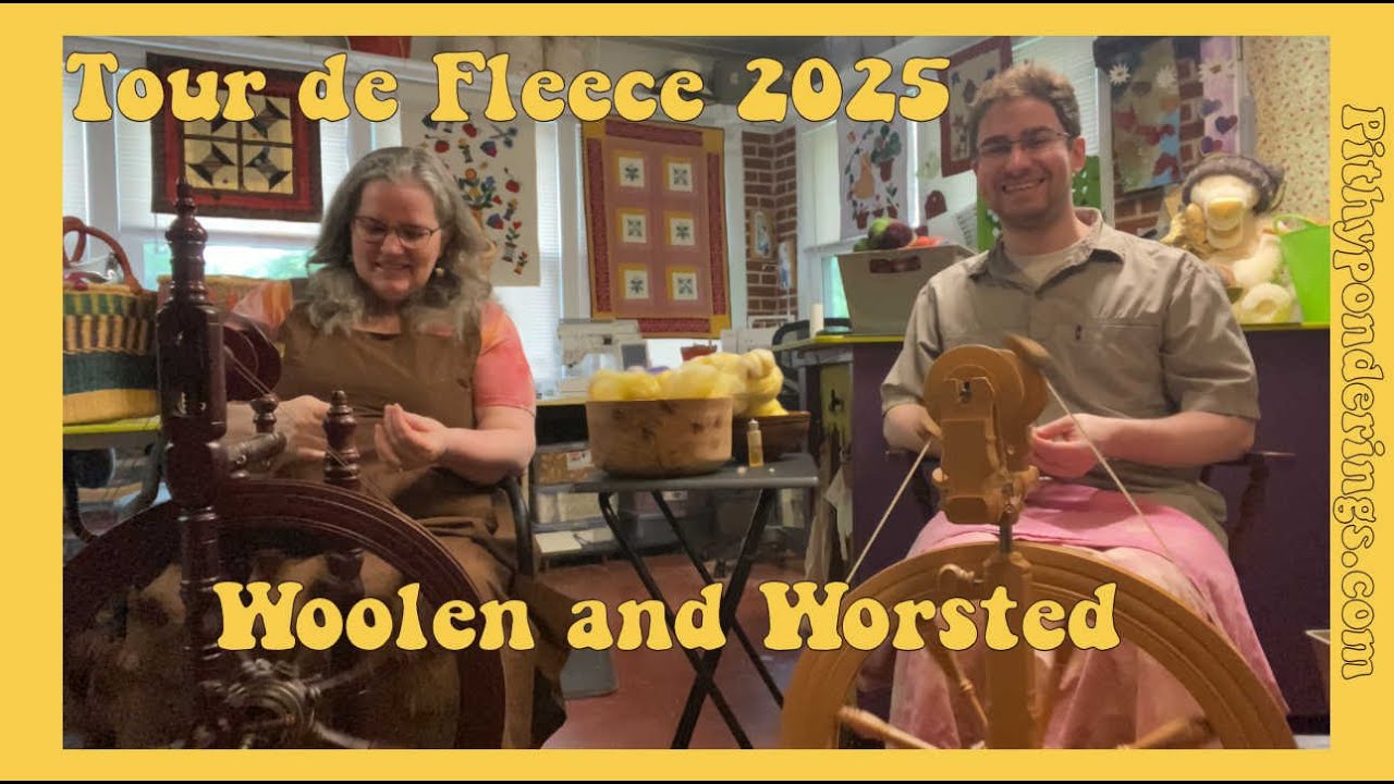 Tour de Fleece 2025: Spinning Woolen & Worsted