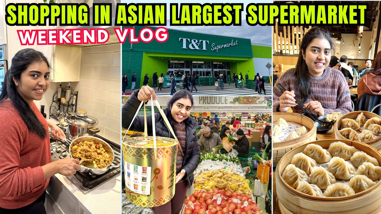 🇺🇸 Weekend VLOG | Pallipalayam Chicken 🔥 | Arisi Paruppu Sadam 😍 | T&T Supermarket | USA Tamil VLOG