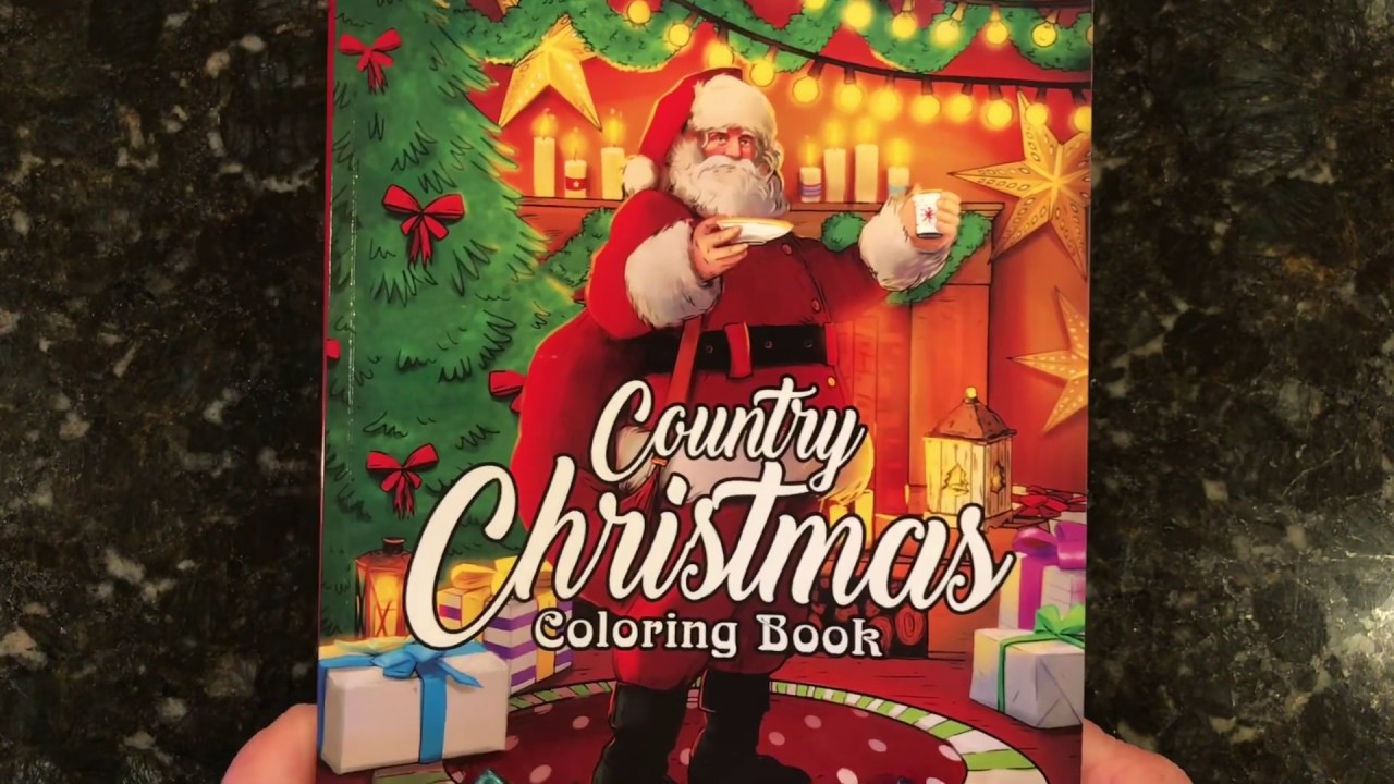 A Country Christmas Coloring Book by Coloring Book Cafe
