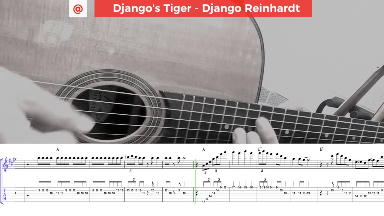 Gypsy Jazz Guitar | Django's Tiger Tabs [ Slow ] (ギター)