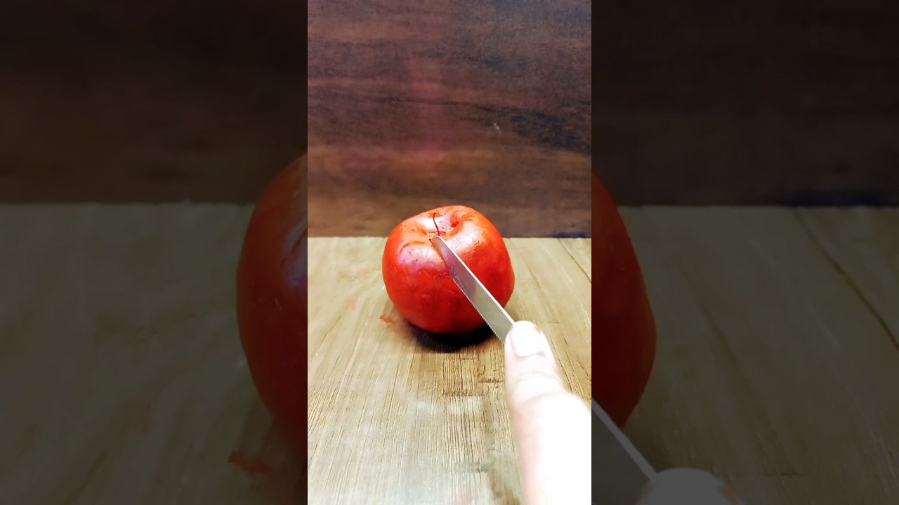 Making an apple out of clay  