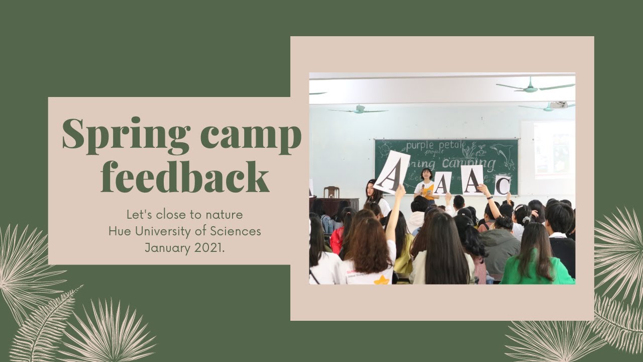 Spring Camping Feedback | Purple petal project | 2021