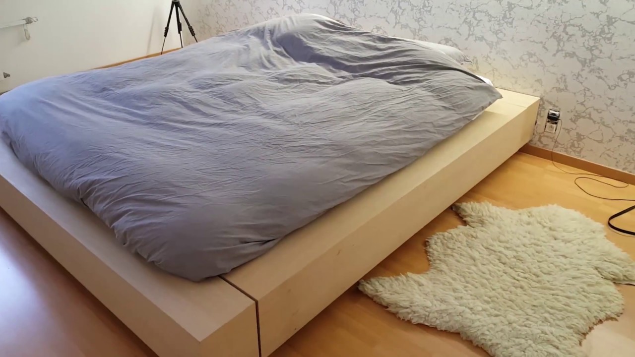 Oak bed in Japanese style EN/NL