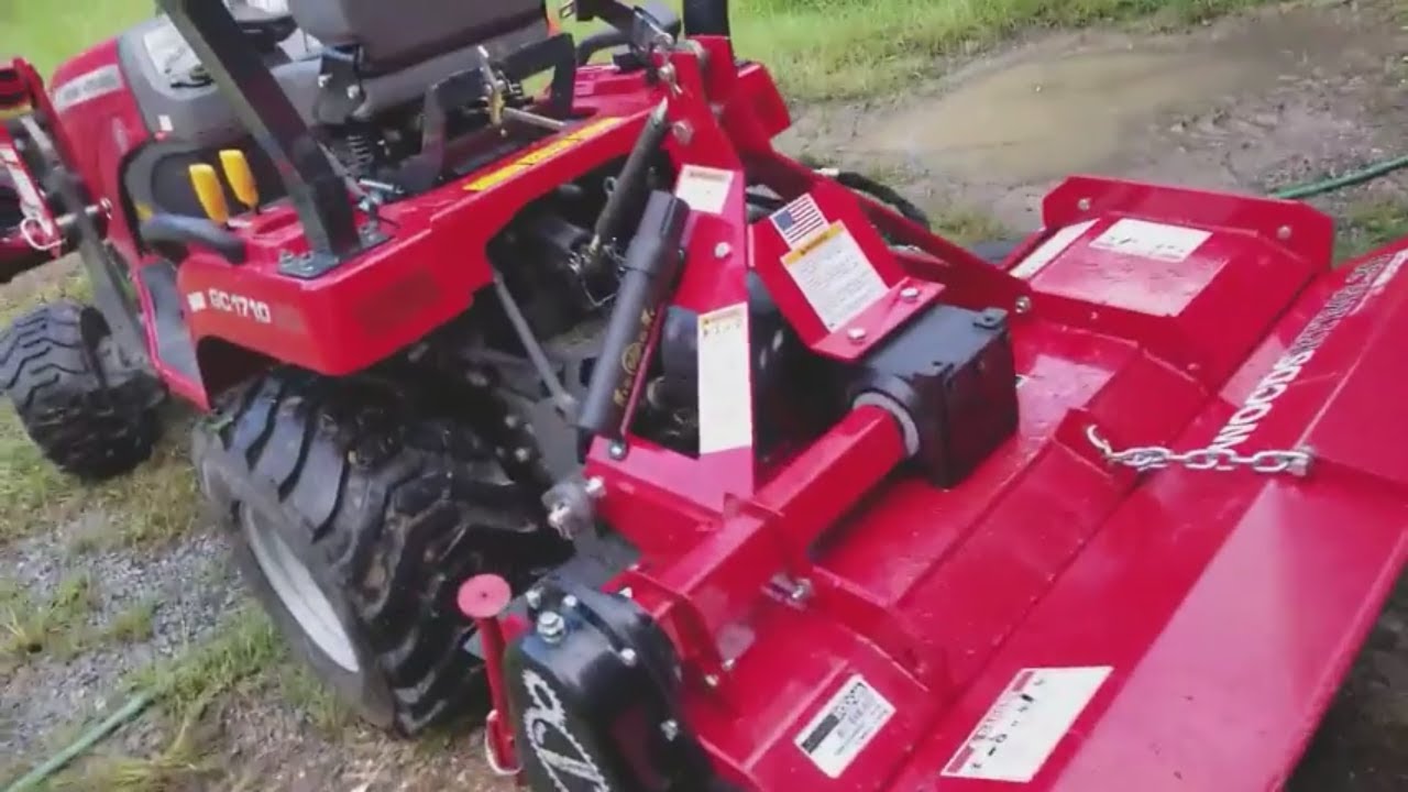 #57 Got The Woods Rotary Tiller On The Massey GC 1710 Sub Compact Tractor
