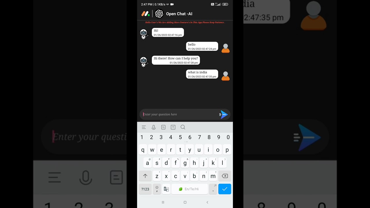 Open Chat - AI | Free Kodular Aia | AI Chatbot Android App
