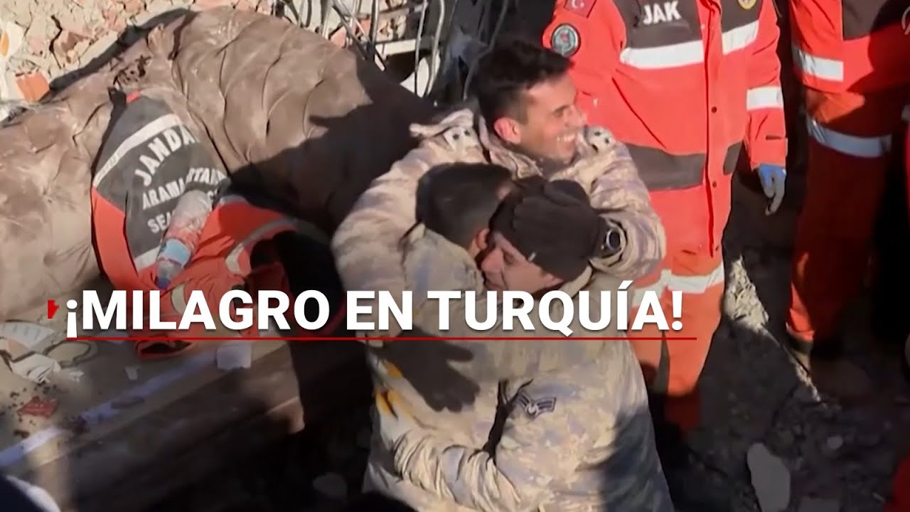 ¡MILAGRO! 198 horas después, RESCATAN con vida a dos hermanos en Turquía