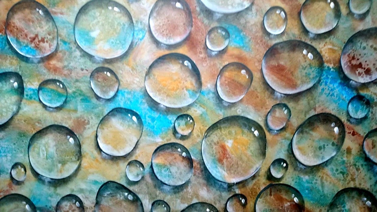 Tanpa Pylox ! Tanpa Semprot !!..Cara Sederhana || Buat Motif Gelembung Air Effect Spirtus