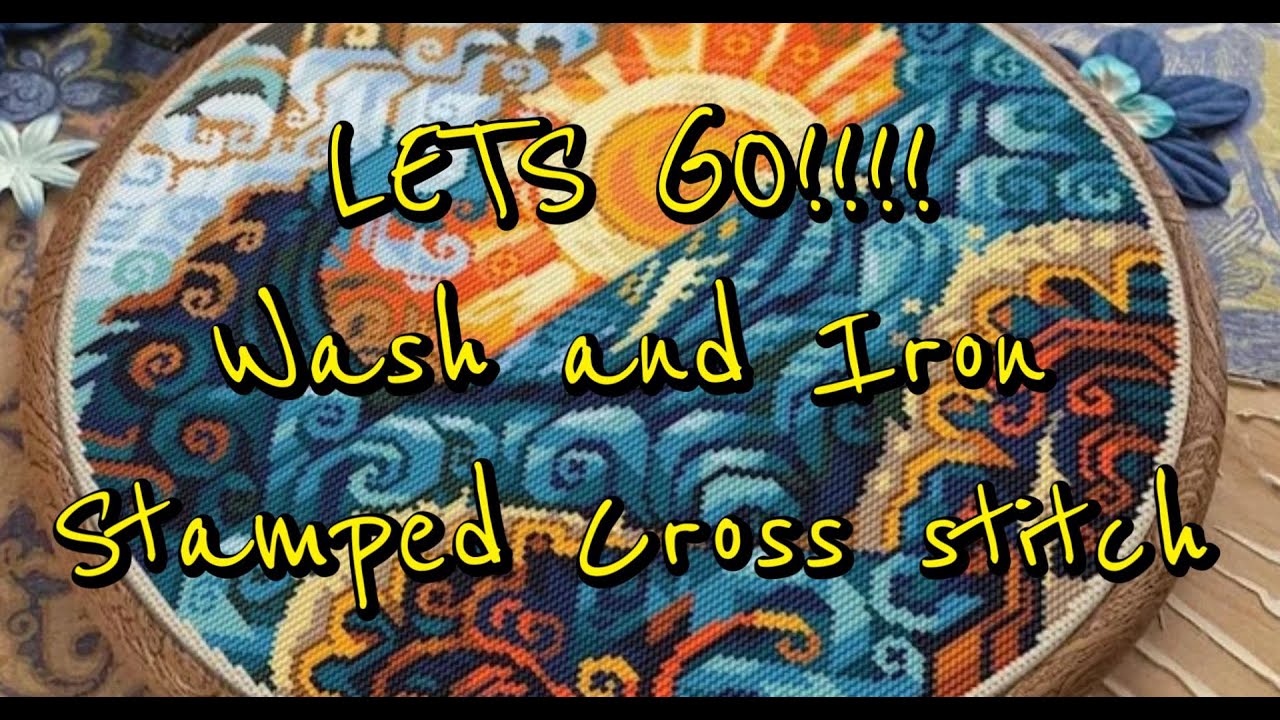Wash & Iron 5STITCH!! #flosstube  #pointdecroix #unboxing  #crosstitch #5stitch  #stampedcrossstitch