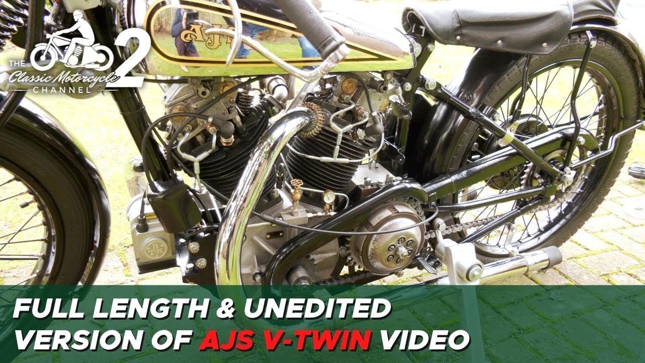 Full length & unedited version of Richard Johns's AJS V-Twin video