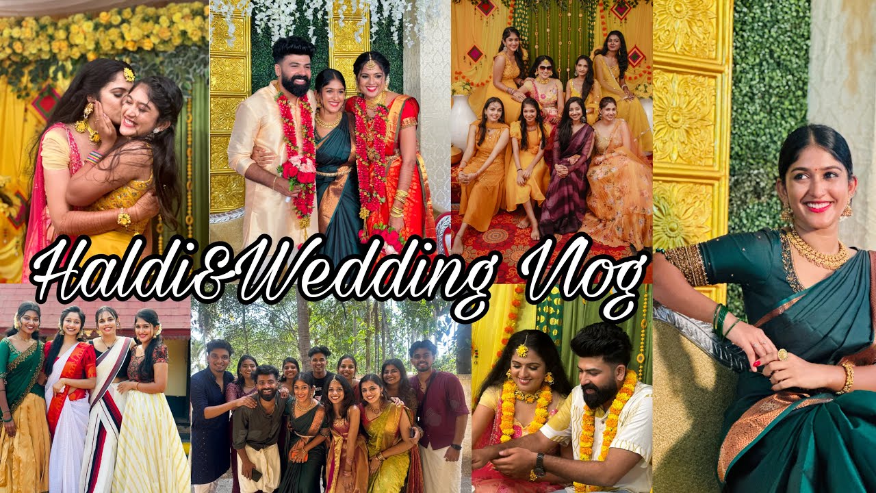 HALDI & WEDDING VLOG💛♥️ #kalyani #wedding #vlog #trend #haldi