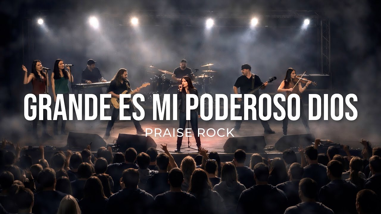 Grande es mi Poderoso Dios (Mi Dios es Rey) | Lyric Video | Praise Rock