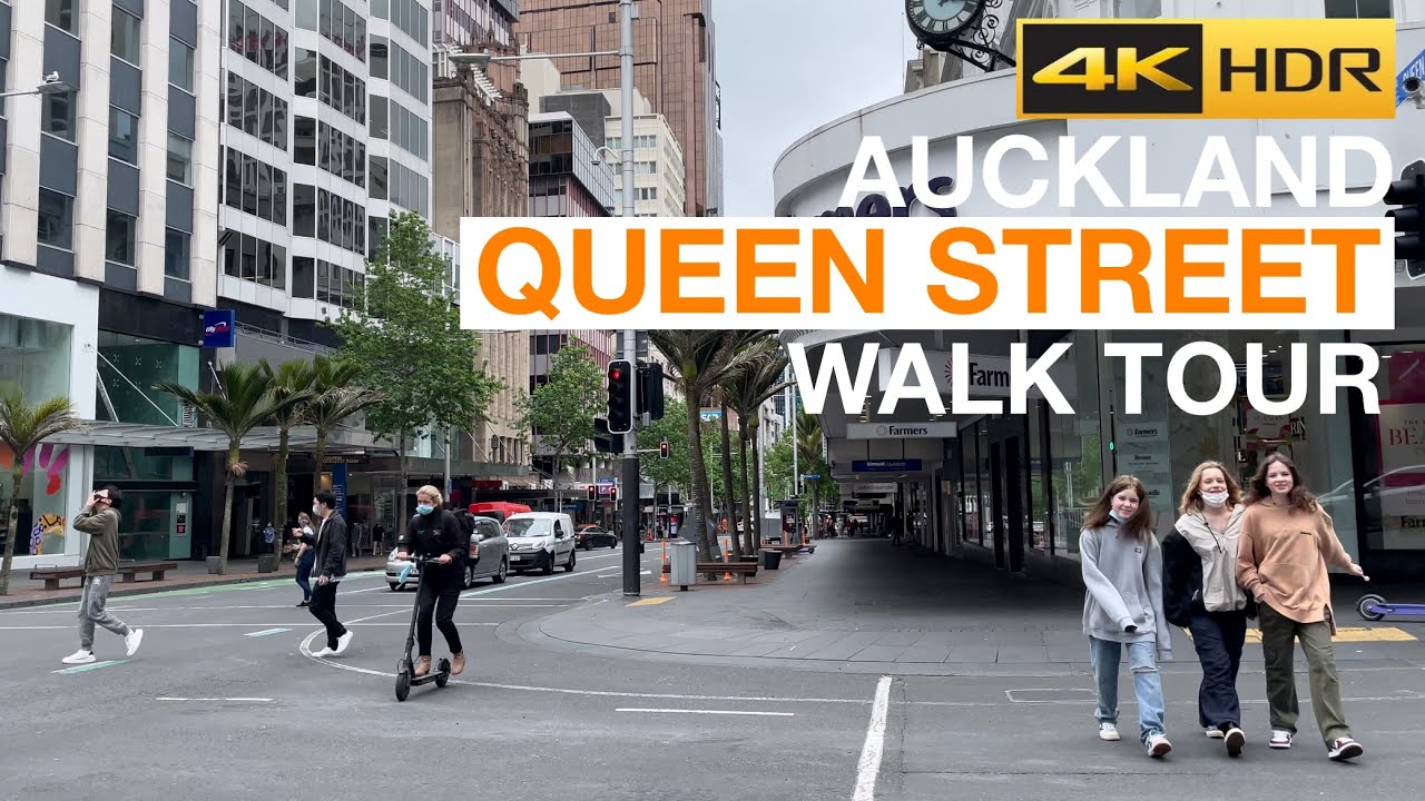 Queen Street from K’Road to Custom Street - Auckland, New Zealand [4K HDR]