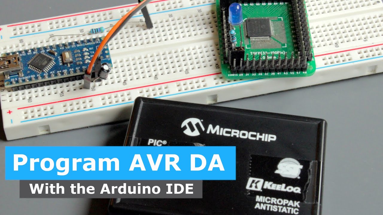 Как программировать микроконтроллер AVR DA с помощью Arduino Nano
