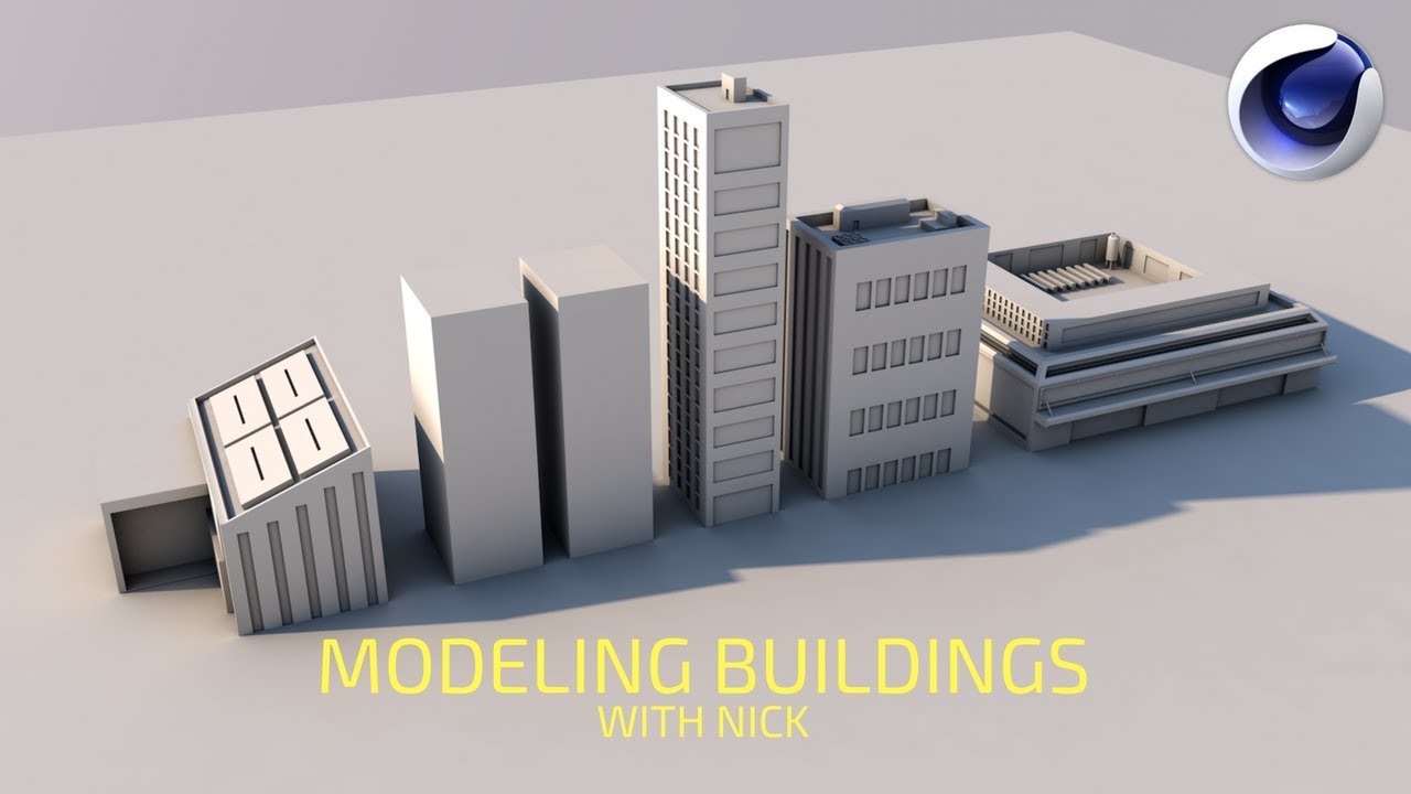 LETS LEARN CINEMA 4D R19 - MODELING BUILDINGS