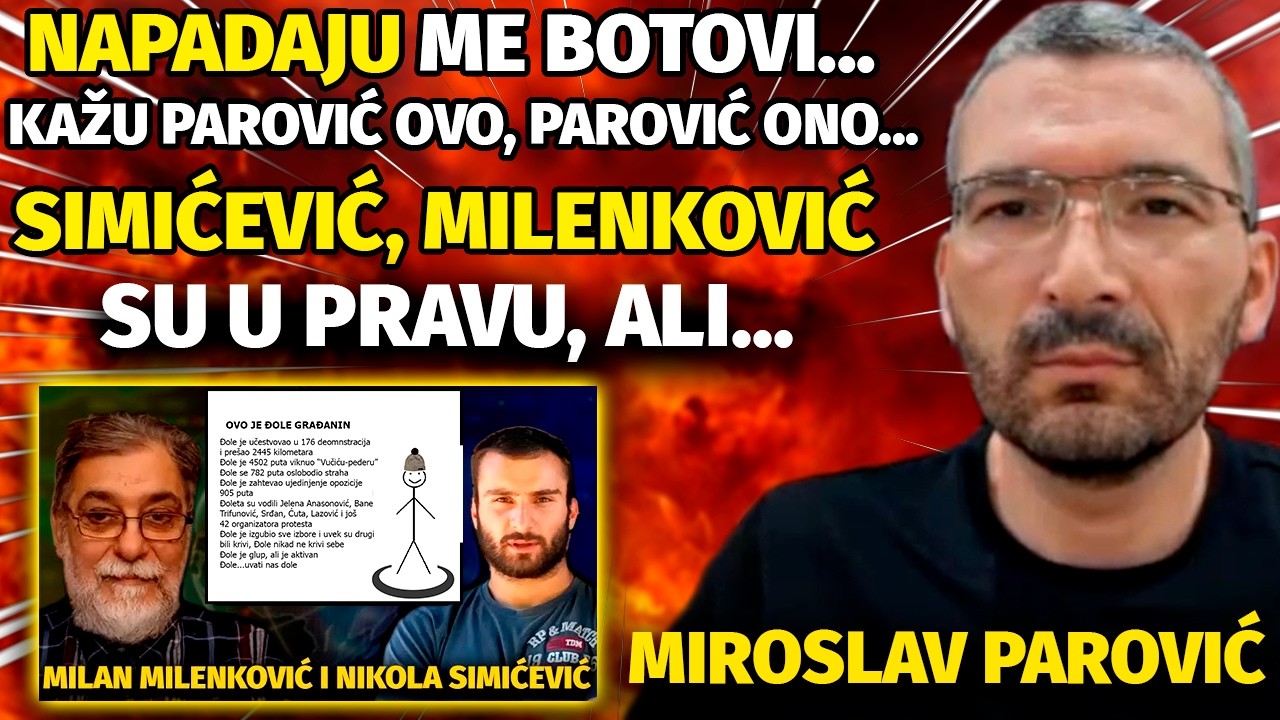 Miroslav Parović: OPTUŽUJU ME, VREME JE DA KAŽEM SVE - O Milenkoviću, Simićeviću, &Scaron;aroviću...