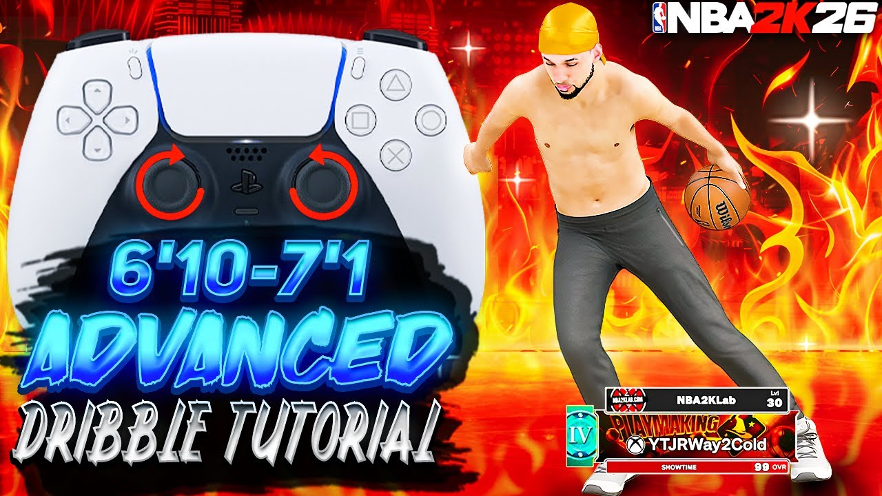UNSTOPPABLE 6'10-7'1 Big Man Dribble Tutorial! 🔥 ISO Moves on LOW BALL HANDLE (2K26 Handcam)