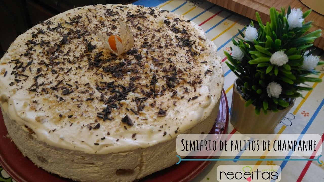 Semifrio de palitos de champanhe