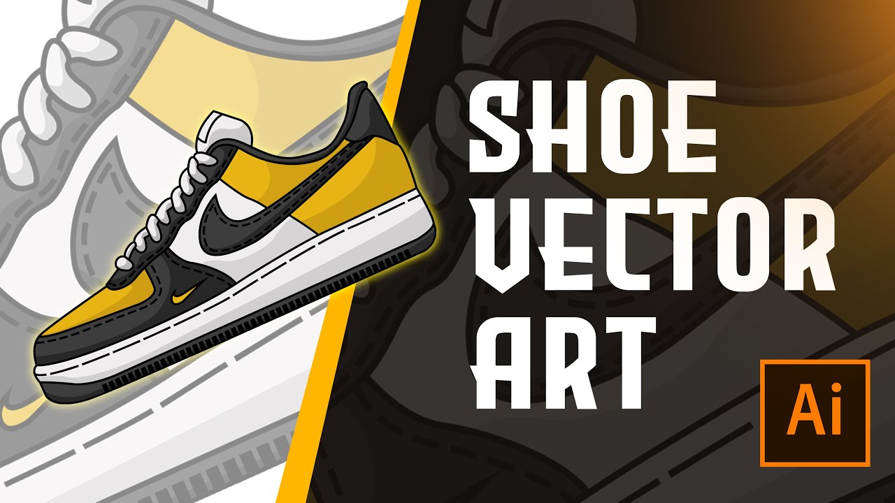 How To Vectorize Sneakers Vector Art Shoes Vexel Art Shoes Adobe Illustrator Tutorial