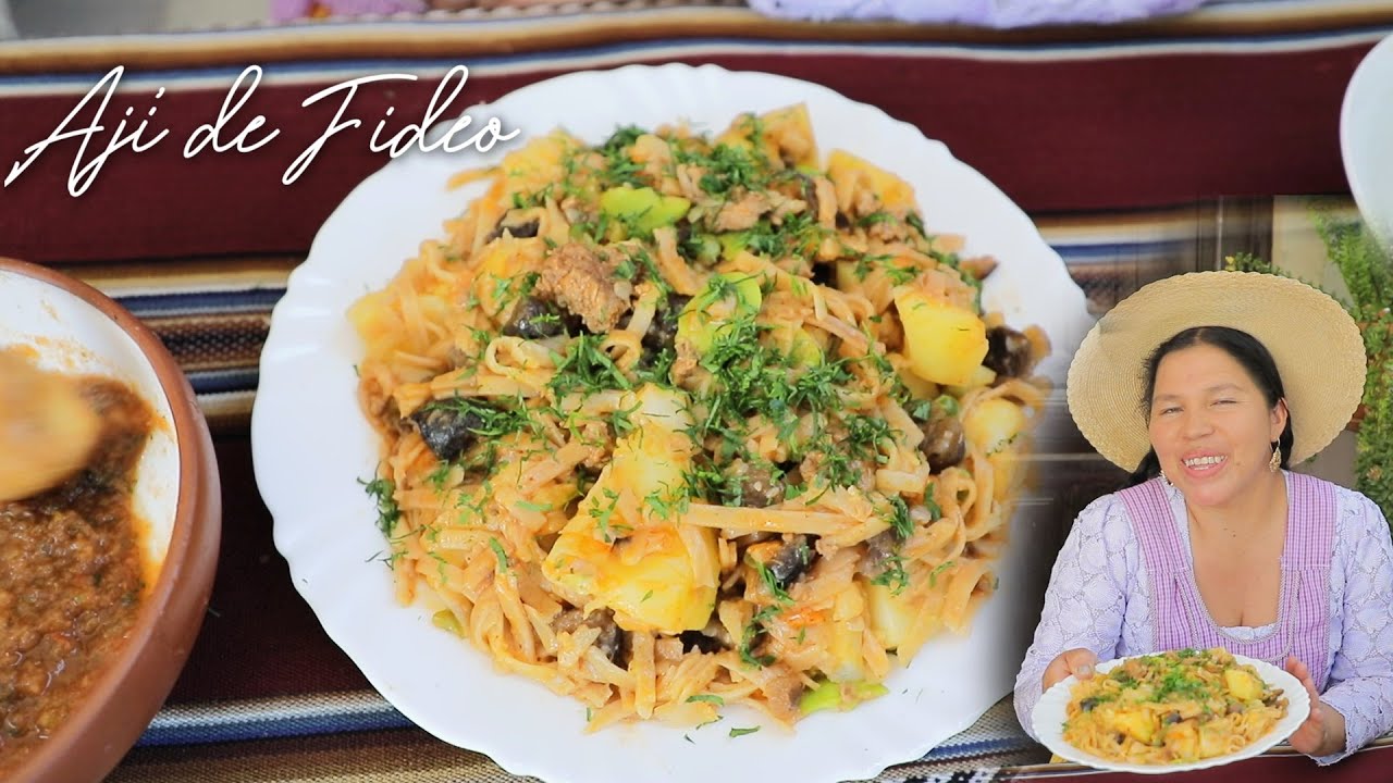 AJÍ  DE FIDEO - al estilo Boliviano