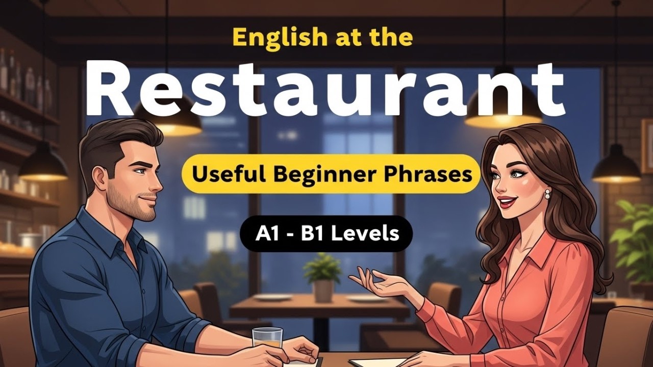 How to Order Food in English at a Restaurant | English Speaking Practice for Beginners
