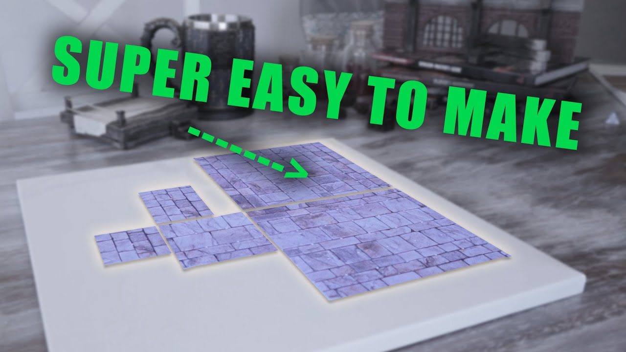 Making Easy Magnetic Terrain Tiles Out of Paper
