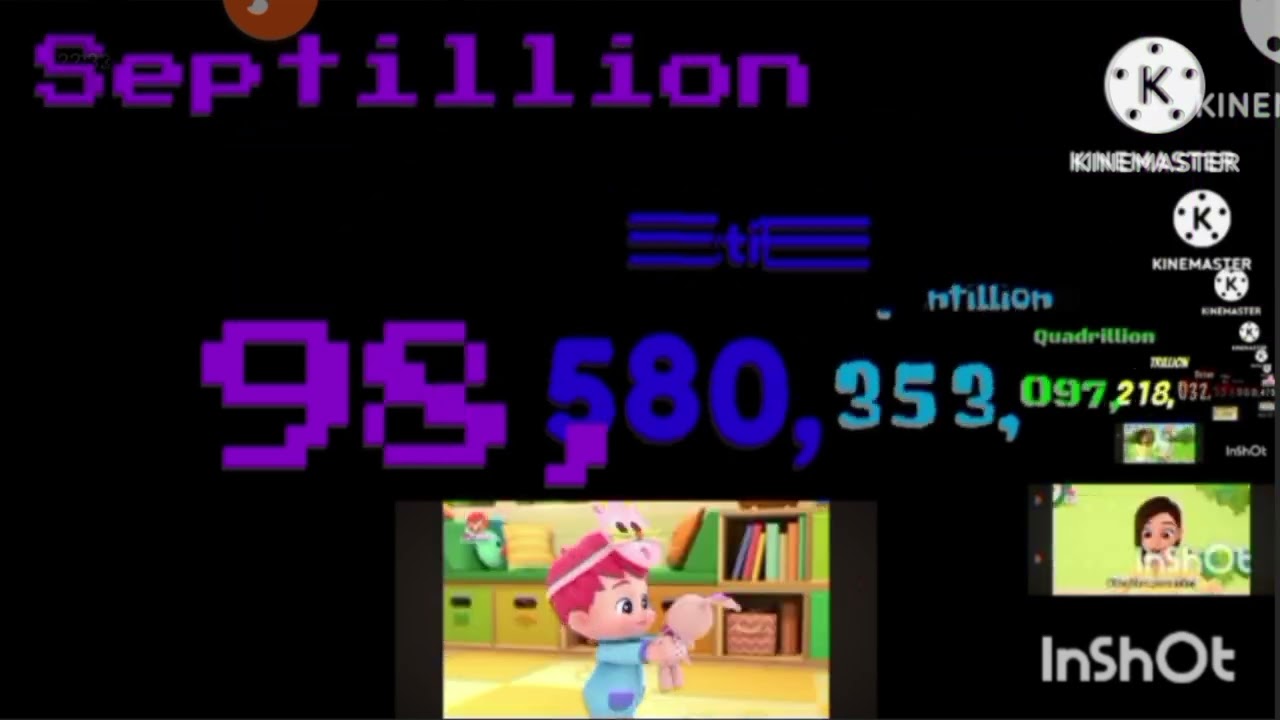 Numbers 0 to 1 cemtillion with sound effects 