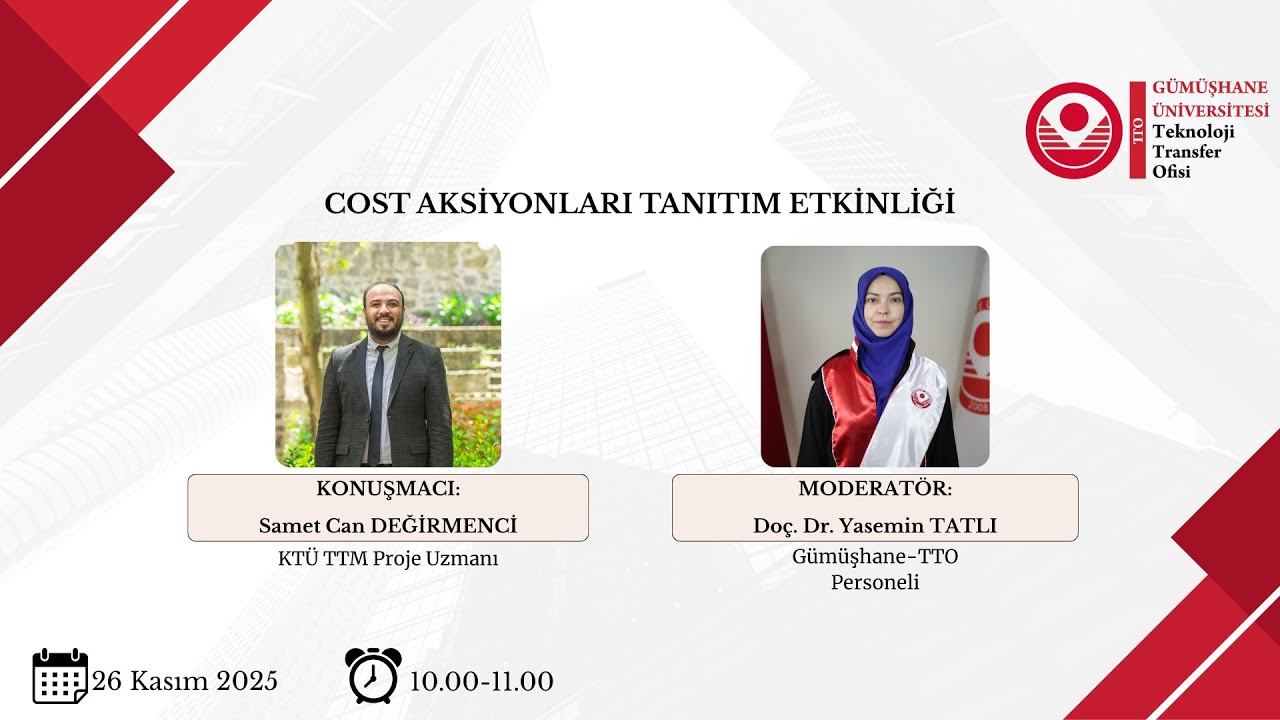 COST AKSİYONLARI TANITIM ETKİNLİĞİ