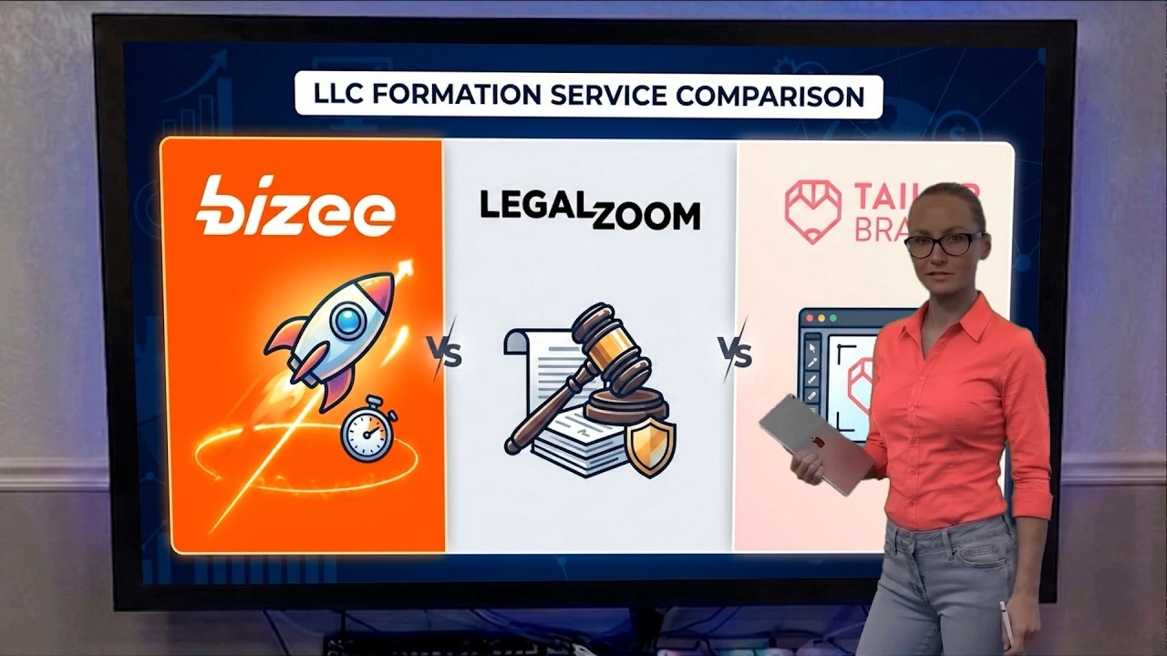 Лучшие услуги по регистрации ООО: Bizee против LegalZoom против TailorBrands от Кэти Сент-Орес, с...
