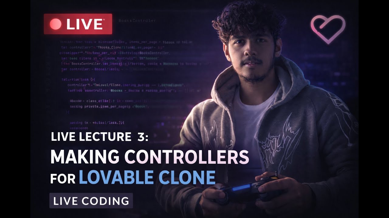 Building Lovable Clone Backend – Lecture 3 | Spring Boot LIVE 🔴 | Controllers Deep Dive |