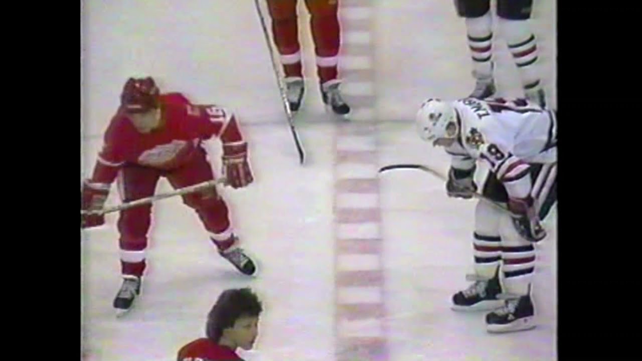 Chicago Blackhawks Detroit Red Wings Jan. 19, 1986 Highlights