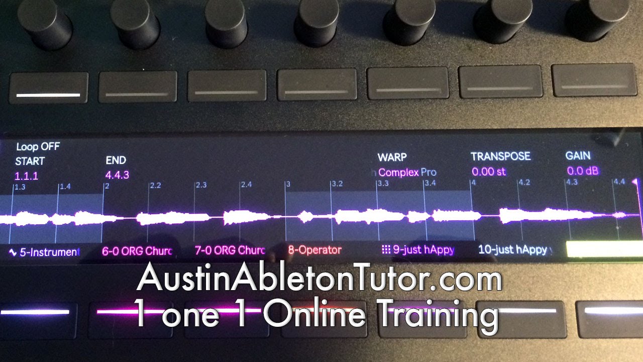 Ableton Push 2 Drum Rack Building