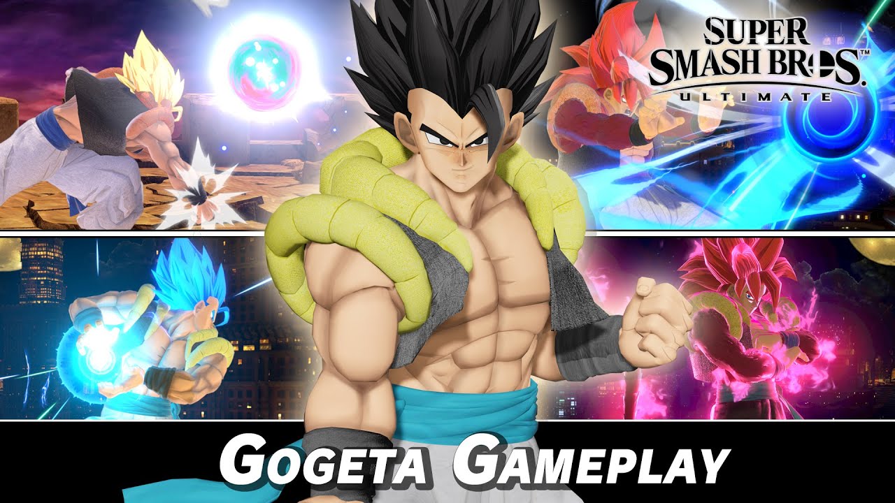 Gogeta Moveset (Version 2.4) Gameplay | Super Smash Bros. Ultimate Mod