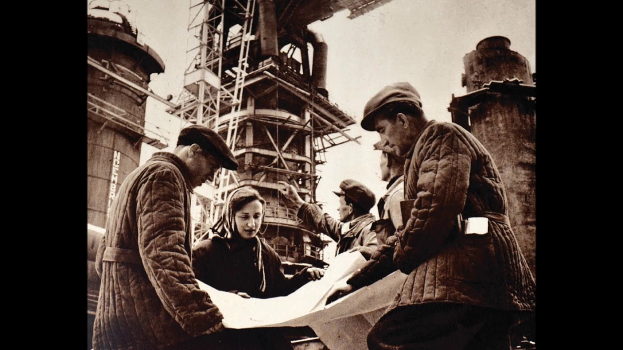 Tineret pe Santier (Youth on the worksite). Romanian communist song
