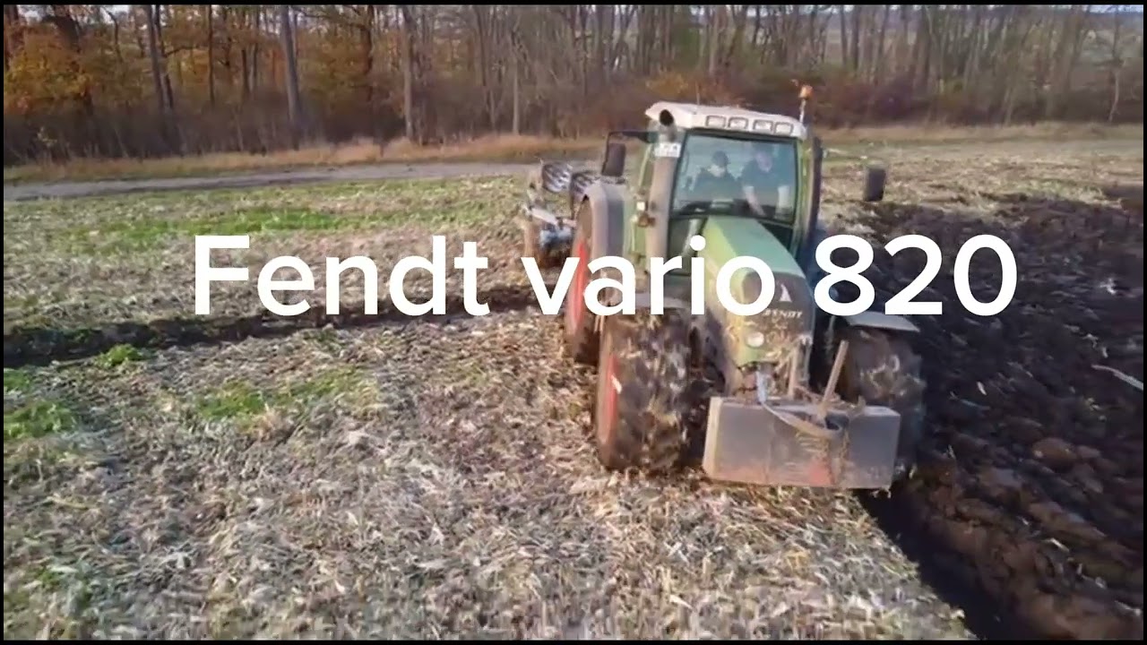 Fendt vario 820 am pflügen und ropa 6s am roden 