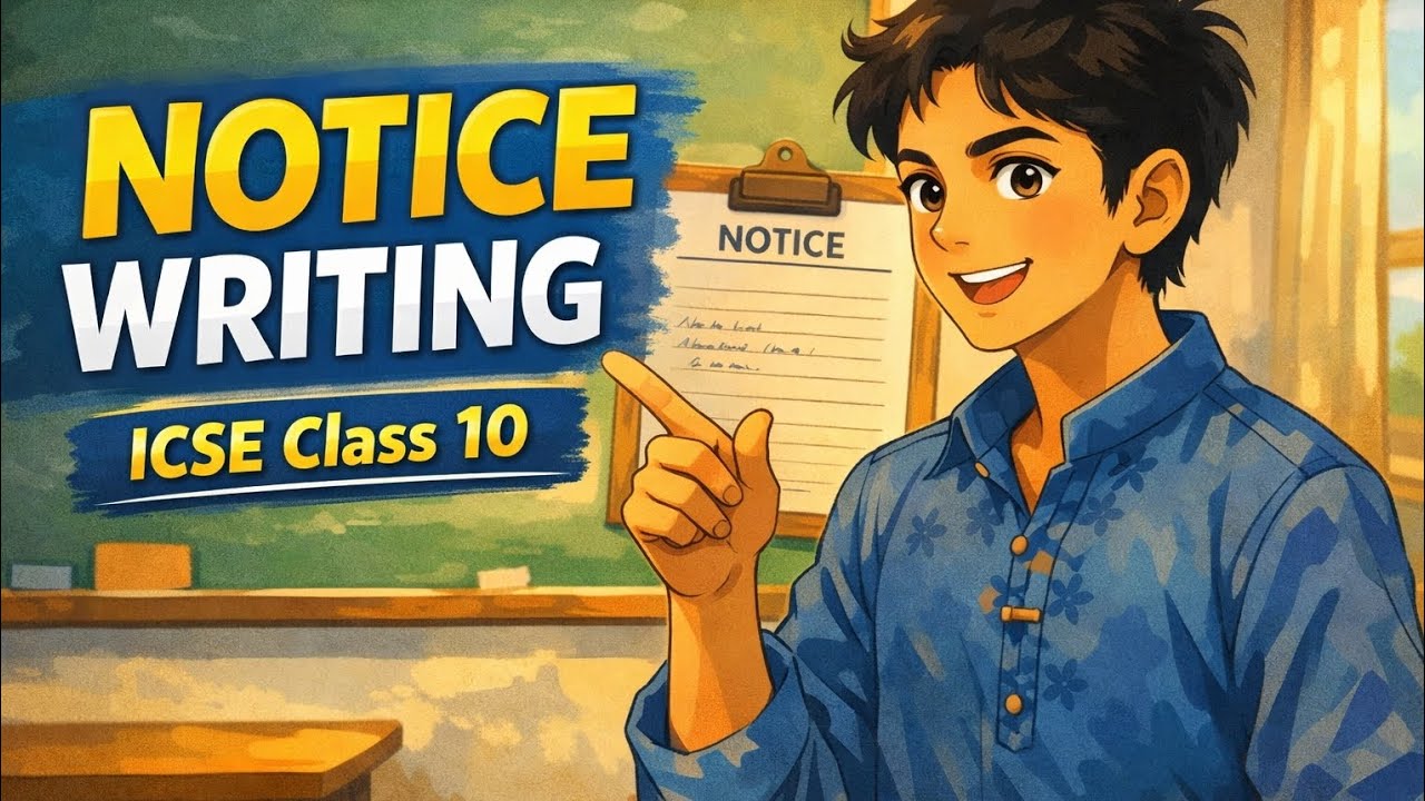 How to Write Notice Writing | ICSE Class 10 | Score Full Marks