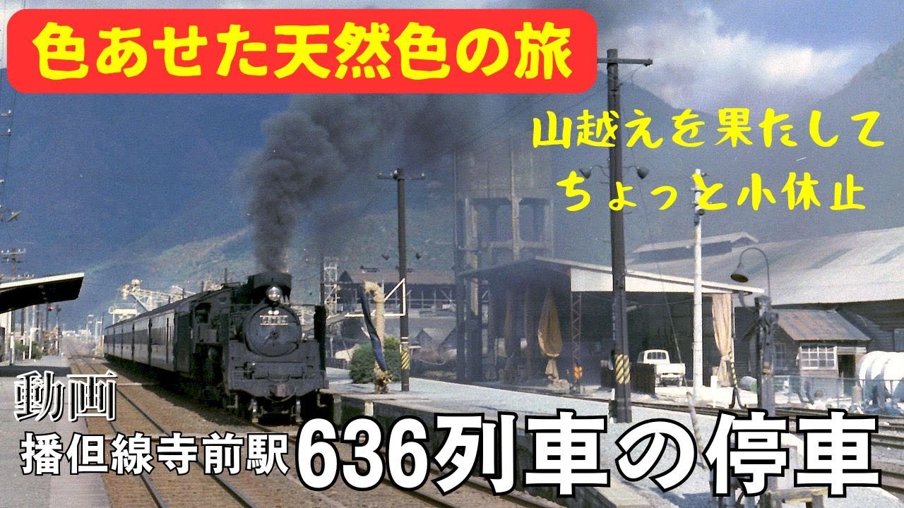 播但線寺前駅636列車の停車