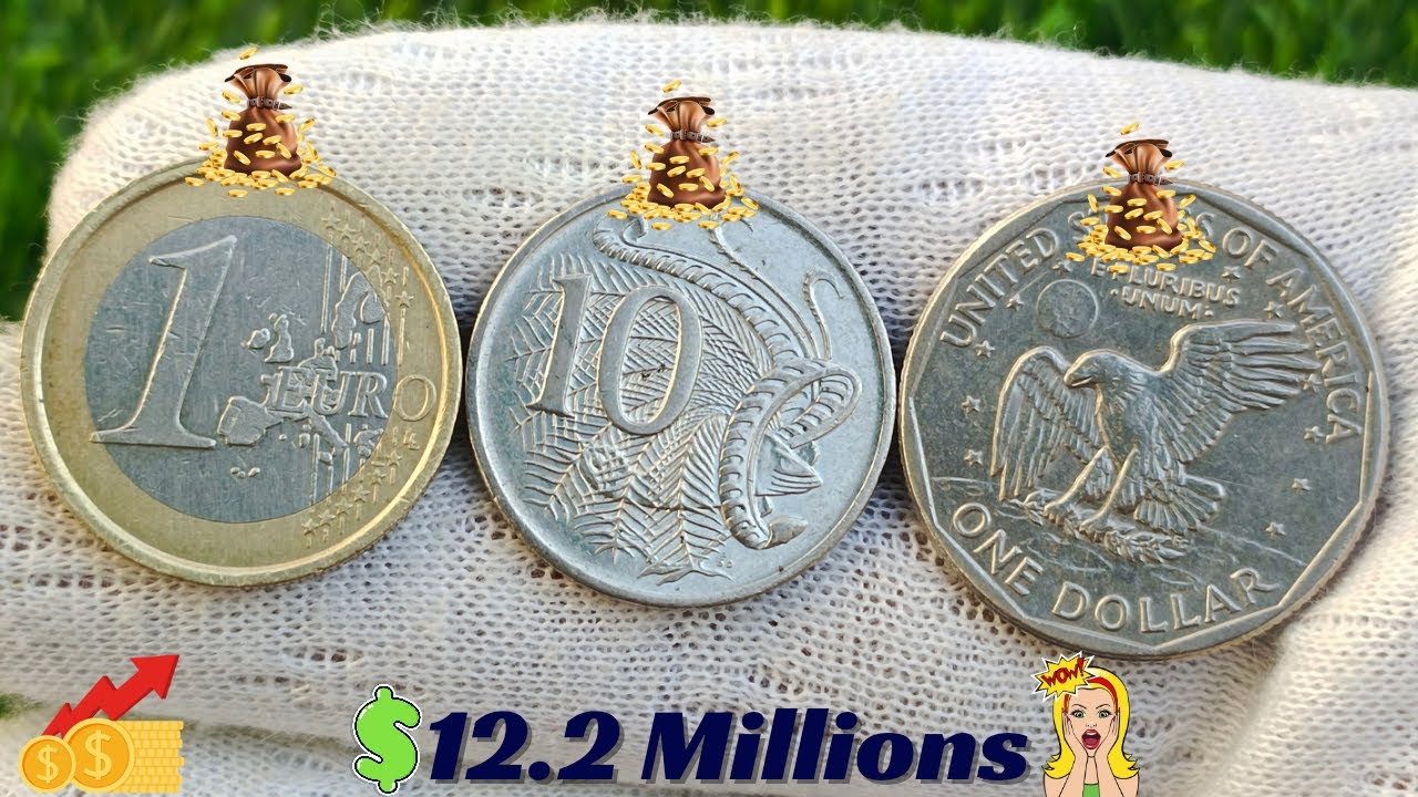 Rare Top 3 Coins Values-The Euro 1 Dollar Elizabeth Coins Worth Money Guide